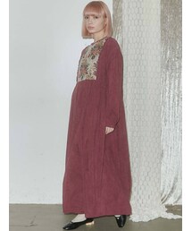 merry jenny | ジャガードコンビコールワンピース(ワンピース)