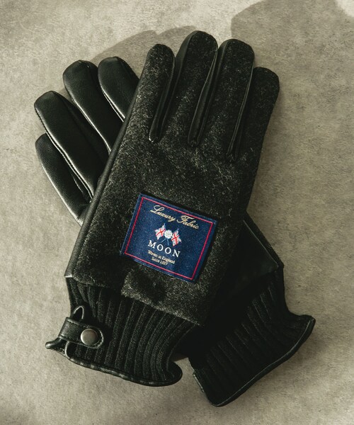 URBAN RESEARCH DOORS(アーバンリサーチドアーズ)の「MOONツイードレザーグローブ(ベルト・メンズ・CHARCOAL/NAVY/BEIGE/BROWN・-)」の7枚目の写真