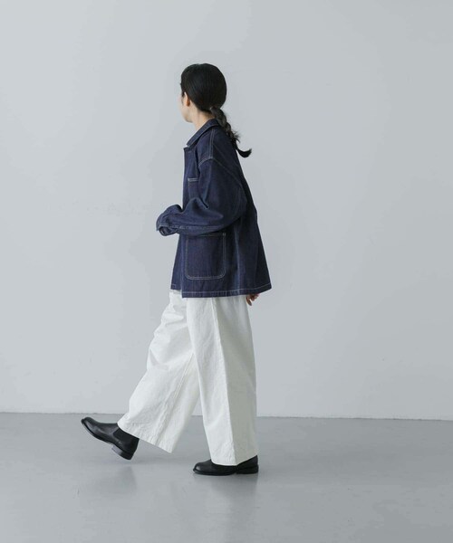 かぐれ（カグレ）の「『ユニセックス』デニムカバーオール（カバーオール・レディース・OFF/INDIGO・1/2）」の16枚目の写真