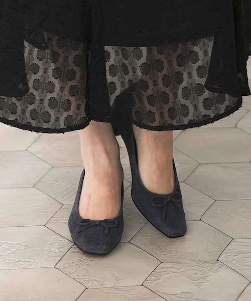 URBAN RESEARCH ROSSO（アーバンリサーチロッソ）の「シープスエードバレエシューズ（バレエシューズ・レディース・charcoal/bordeaux・36/37/38）」の10枚目の写真