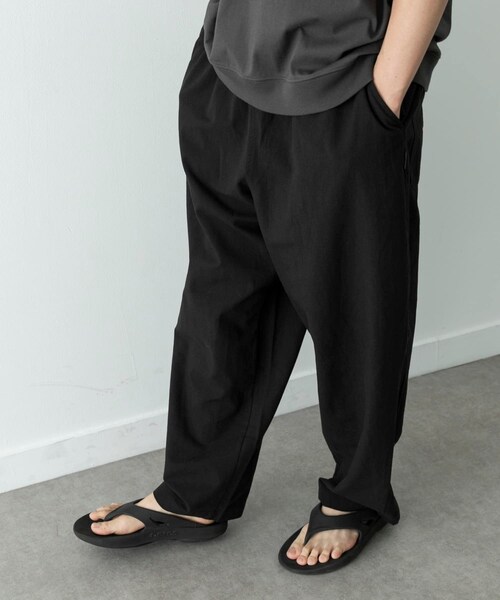 URBAN RESEARCH Sonny Label（アーバンリサーチサニーレーベル）の「リネン混ワイドイージーパンツ（その他パンツ・メンズ・ブラック/ベージュ・S/M/L）」の5枚目の写真