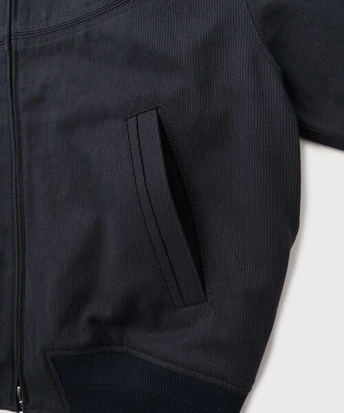 ADAM ET ROPE'（アダムエロペ）の「【COOR/クアー】STRIPE COTTON BINDING CUP SHOULDER JUMPER（その他アウター・メンズ・ネイビー・L/M）」の9枚目の写真