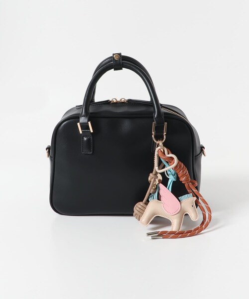 RODE SKO（ロデスコ）の「チャームセットボストンバッグ（ボストンバッグ・レディース・BROWN/BLACK/CAMEL・one）」の17枚目の写真