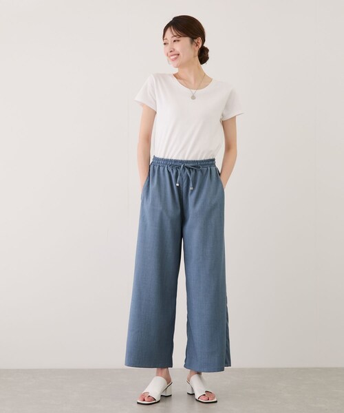 Jayro（ジャイロ）の「リネンライクワイドパンツ（その他パンツ・レディース・ブラック/ネイビー系・F）」の22枚目の写真