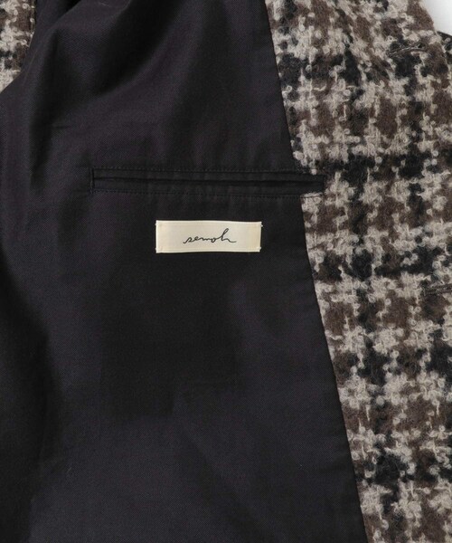 URBAN RESEARCH（アーバンリサーチ）の「semoh　Check Coat（ステンカラーコート・メンズ・BEIGE・2）」の9枚目の写真