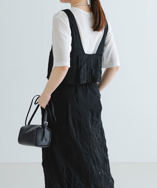 URBAN RESEARCH（アーバンリサーチ）の「『別注』GGG×URBAN RESEARCH　クロップドワッシャートップス（タンクトップ・レディース・BLACK/WHITE・FREE）」の15枚目の写真