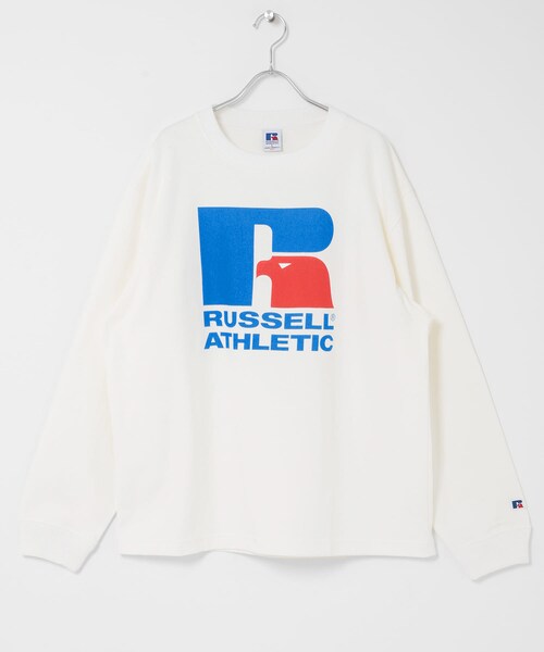 URBAN RESEARCH Sonny Label（アーバンリサーチサニーレーベル）の「『別注』RUSSELL ATHLETIC×SonnyLabel　プリントヘビージャージーロングTシャツ（Tシャツ/カットソー・メンズ・ホワイト/アッシュグレー/チャコール・M/L）」の17枚目の写真