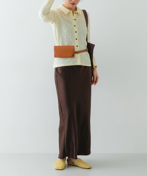 RODE SKO（ロデスコ）の「『MADE IN JAPAN』 ウエストポーチベルトバッグ（ボディバッグ/ウエストポーチ・レディース・BLACK/CAMEL/OFF・One）」の19枚目の写真