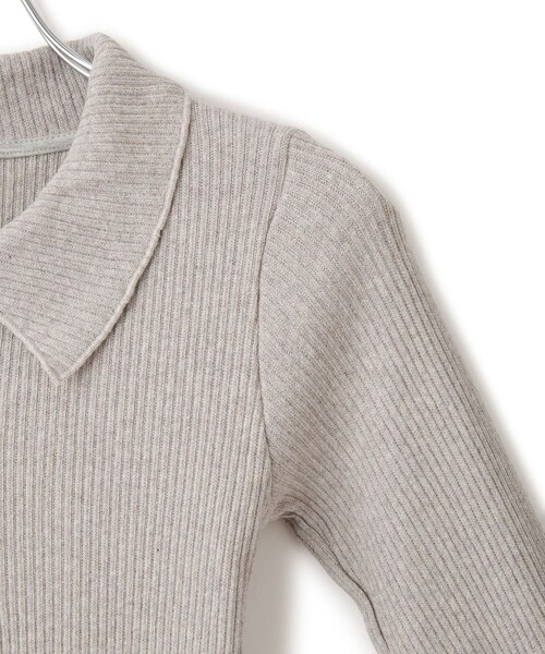 ADAM ET ROPE'(アダムエロペ)の「【Baserange(ベースレンジ)】DUAL LONG SLEEVE TEE(ニット/セーター・レディース・ライトグレー・S)」の8枚目の写真