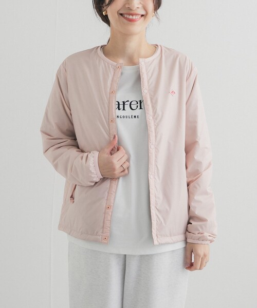 URBAN RESEARCH DOORS(アーバンリサーチドアーズ)の「DANTON INSULATIONCOLLARLESS JACKET(その他アウター・レディース・IVORY/PINK/BLACK・M)」の17枚目の写真