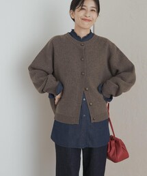 URBAN RESEARCH DOORS | デニムフリルスタンドシャツ(シャツ/ブラウス)