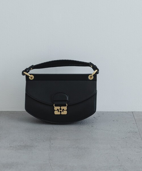 URBAN RESEARCH(アーバンリサーチ)の「GANNI Apo G Bag Mini Top Handle(ショルダーバッグ・レディース・Black・-)」の3枚目の写真