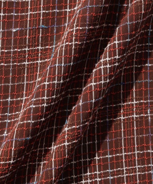 ADAM ET ROPE'(アダムエロペ)の「【NEEDLES/ニードルス】Classic Shirt - Dobby Grid(シャツ/ブラウス・メンズ・ブラウン/カーキ・M/S)」の17枚目の写真