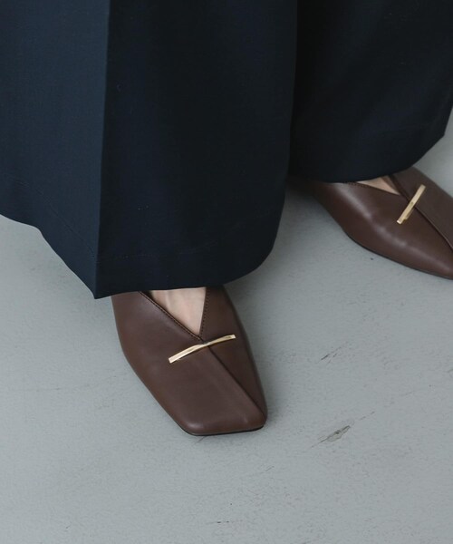 SENSE OF PLACE by URBAN RESEARCH（センスオブプレイスバイアーバンリサーチ）の「『抗菌』スクエアカットフラットシューズ（その他シューズ・レディース・IVORY/BLACK/BROWN・S/M/L）」の22枚目の写真