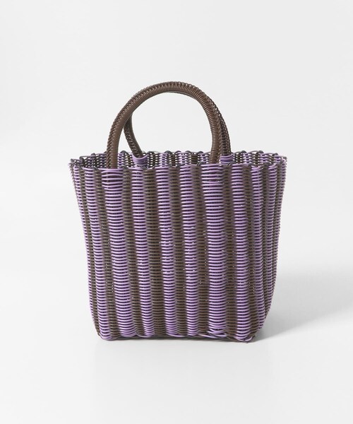 URBAN RESEARCH（アーバンリサーチ）の「LALO　Dita Medium（かごバッグ・レディース・Lilac×BRN・M）」の2枚目の写真