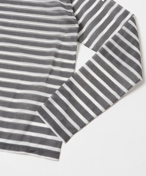 URBAN RESEARCH DOORS(アーバンリサーチドアーズ)の「ORCIVAL BOAT NECK LONG-SLEEVE PULLOVER(Tシャツ/カットソー・レディース・BLUE/GREY/YELLOW・1)」の7枚目の写真