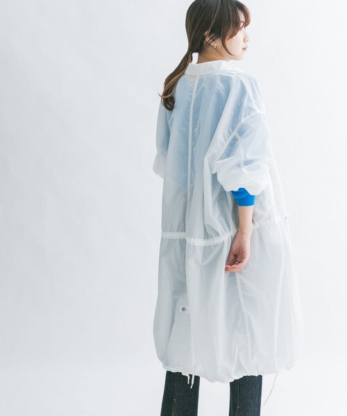 KBF（ケイビーエフ）の「ナイロンモッズコート（モッズコート・レディース・OFF/D.KHAKI・one）」の7枚目の写真