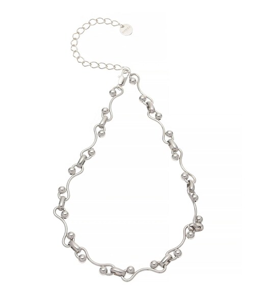 EMODA（エモダ）の「ボールウェーブチェーンネックレス（ネックレス・レディース・シルバー/ゴールド・F）」の3枚目の写真