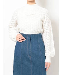 MERCURYDUO | 透かし編みクロップドニットセット(ニット/セーター)
