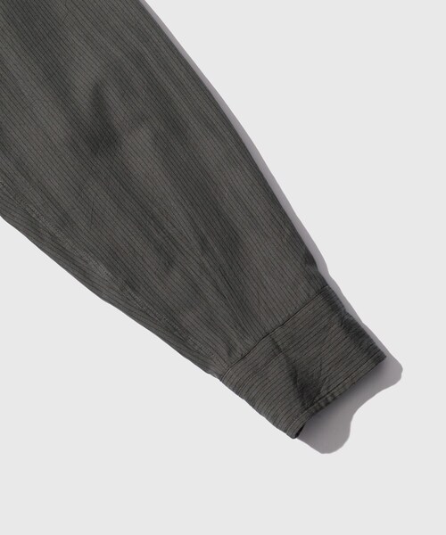 ADAM ET ROPE'(アダムエロペ)の「【KAPTAIN SUNSHINE/キャプテンサンシャイン】Regular Collar Shirt STRIPE(シャツ/ブラウス・メンズ・スミクロ/ダークブラウン・2/3/4)」の11枚目の写真