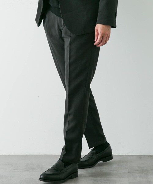 URBAN RESEARCH DOORS（アーバンリサーチドアーズ）の「LIFE STYLE TAILOR　ウールライクソフトツイルストレッチパンツ（スラックス・メンズ・GRAY/NAVY/BROWN・S/M/L/XL）」の5枚目の写真
