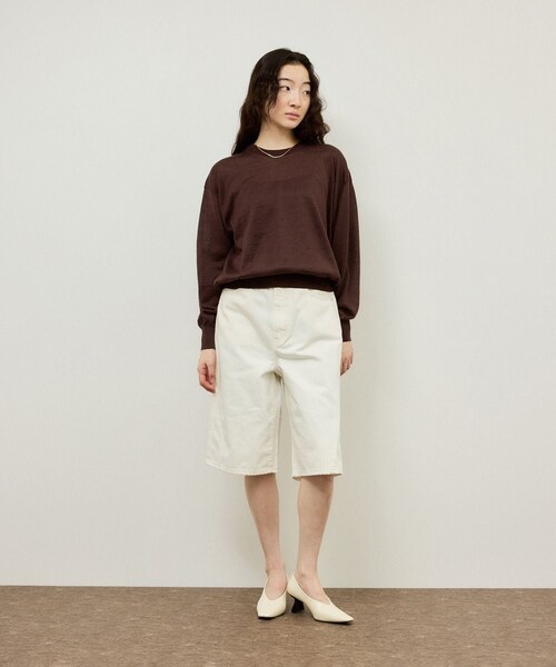 ADAM ET ROPE'(アダムエロペ)の「【NEEDBY for ADAM ET ROPE'】別注 RILLEY(デニムパンツ・レディース・ブラック/オフホワイト・1/2)」の13枚目の写真