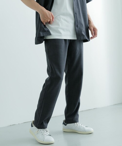 ITEMS URBANRESEARCH(アイテムズ アーバンリサーチ)の「『吸水速乾/イージーケア/UVカット』『セットアップ対応』高機能ツイル ウエストイージー スラックス(その他パンツ・メンズ・CHA/BLUGRY/NVY/BLK・M/L)」の19枚目の写真