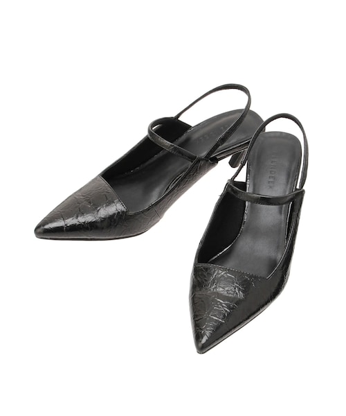 ELENDEEK（エレンディーク）の「POINTED TOE MULE（パンプス・レディース・ブラック/シルバー/ブロンズ・37/38）」の9枚目の写真