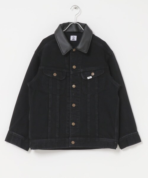 URBAN RESEARCH ROSSO（アーバンリサーチロッソ）の「『別注』Lee×ROSSO　2WAY COLLAR JACKET（デニムジャケット・レディース・OW BLACK/OW  BLUE・Free）」の4枚目の写真