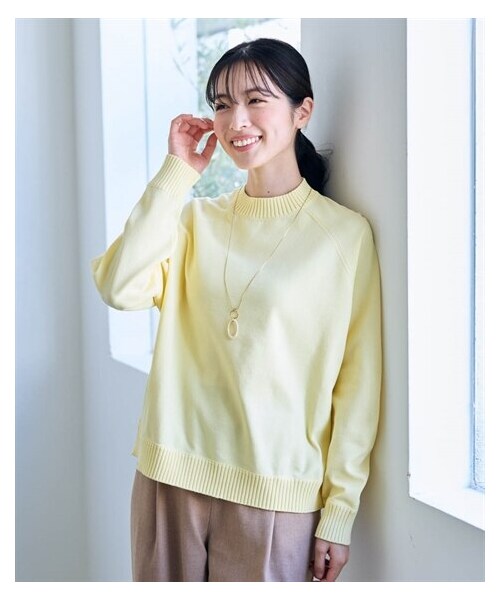 nissen（ニッセン）の「マルロンニットプルオーバー【Otona Purete】（ニット/セーター・レディース・アイボリー/グレージュ/イエロー・M~LL/3L~4L/5L~6L）」の8枚目の写真