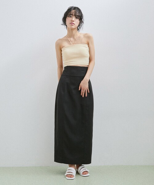 ADAM ET ROPE'（アダムエロペ）の「【サステナブル】オーガニックコットンチューブトップ（チューブトップ・レディース・ブラック/ホワイト/ベージュ・F）」の17枚目の写真
