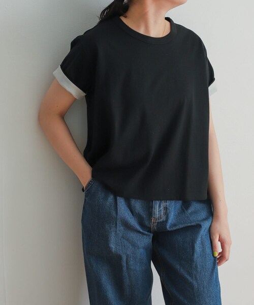 URBAN RESEARCH DOORS(アーバンリサーチドアーズ)の「mizuiro ind reversible t-shirts(Tシャツ/カットソー・レディース・blk×beige/brown×blk/gray×ppl・FREE)」の5枚目の写真