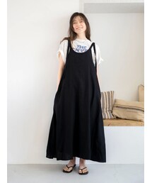 Ungrid | リネン混ショルダーデザインキャミワンピース(ワンピース)