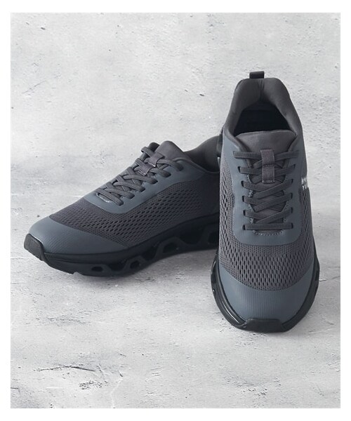 nissen（ニッセン）の「スライドフィット　高通気ハンズフリースニーカー　アーノルドパーマー（スニーカー・メンズ・オールブラック/グレー・25.0cm/25.5cm/26.0cm/26.5cm/27.0cm/28.0cm）」の12枚目の写真