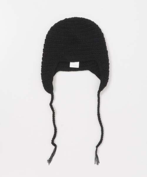 SENSE OF PLACE by URBAN RESEARCH(センスオブプレイスバイアーバンリサーチ)の「イヤーフラップニットキャップ(ニットキャップ/ビーニー・メンズ・IVORY/BLACK/GRAY・one)」の2枚目の写真