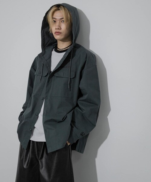 SENSE OF PLACE by URBAN RESEARCH（センスオブプレイスバイアーバンリサーチ）の「HONDA Hoodie Long-Sleeve Shirts（シャツ/ブラウス・メンズ・GREEN/MINT・M/L）」の6枚目の写真