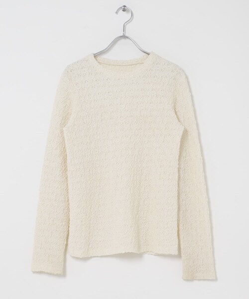 URBAN RESEARCH DOORS（アーバンリサーチドアーズ）の「ポコポコレースロングTシャツ（Tシャツ/カットソー・レディース・OFF/BLACK・Free）」の9枚目の写真