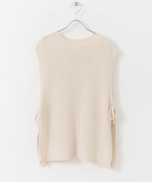 ITEMS URBANRESEARCH（アイテムズ アーバンリサーチ）の「テープヤーンニットベスト（ベスト・レディース・OFF/NVY/L.KHK・FREE）」の12枚目の写真