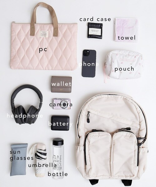 URBAN RESEARCH Sonny Label（アーバンリサーチサニーレーベル）の「グログランユースフルリュック（バックパック/リュック・レディース・エクリュ/ブラック・one）」の10枚目の写真