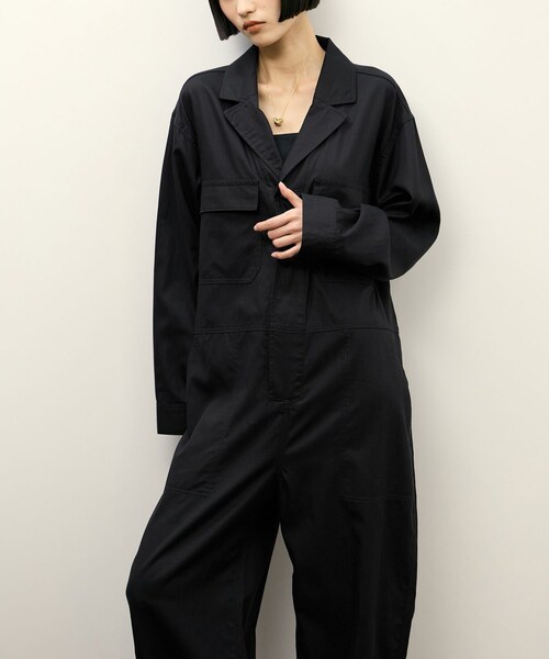 ADAM ET ROPE'（アダムエロペ）の「【Le Minor for ADAM ET ROPE'】別注 COMBINAISON AR（サロペット/オーバーオール・レディース・ブラウン/ネイビー・F）」の14枚目の写真