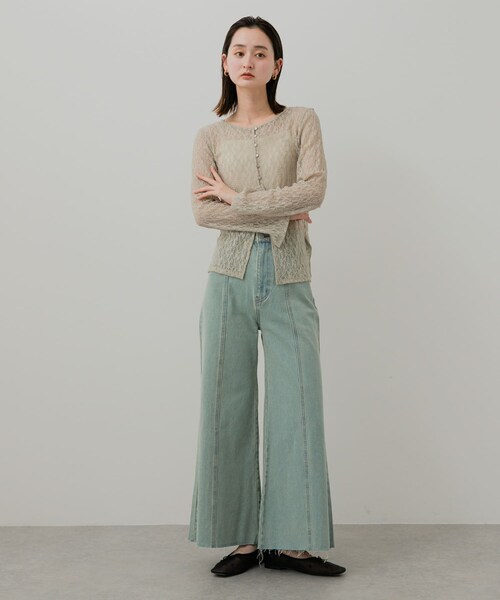 SENSE OF PLACE by URBAN RESEARCH（センスオブプレイスバイアーバンリサーチ）の「ハートチュールフラットシューズ（バレエシューズ・レディース・BLACK/BLK×RED/IVORY・S/M/L）」の14枚目の写真