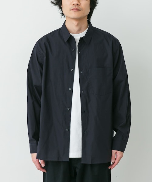 URBAN RESEARCH DOORS（アーバンリサーチドアーズ）の「STILL BY HAND　REGULAR COLLAR SHIRTS（シャツ/ブラウス・メンズ・NAVY ST/BLUE ST/WHITE・46/48）」の2枚目の写真