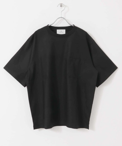 URBAN RESEARCH Sonny Label（アーバンリサーチサニーレーベル）の「『接触冷感/イージーケア』リネン混ショートスリーブTシャツ（Tシャツ/カットソー・メンズ・オフ×ブラック/ブラック/ネイビー/チャコール・M/L/XL）」の15枚目の写真