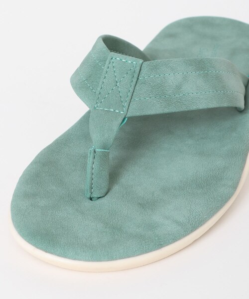 ITEMS URBANRESEARCH（アイテムズ アーバンリサーチ）の「エコレザートングサンダル（サンダル・メンズ・BEG/BLK/GRN/PNK・26.5/27.5）」の22枚目の写真