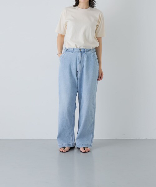 かぐれ（カグレ）の「ordinary fits　BELL PANTS（デニムパンツ・レディース・BLEACH・28/30）」の10枚目の写真
