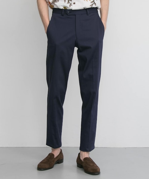 URBAN RESEARCH（アーバンリサーチ）の「ハイカウントピケストレッチパンツ（スラックス・メンズ・NAVY/WHITE/GRAY/BEIGE・42/44/46/48/50）」の5枚目の写真