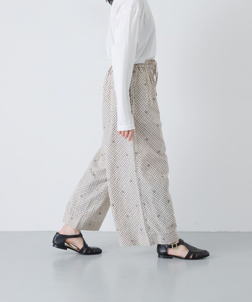 かぐれ（カグレ）の「maison de soil　BLOCK PRINT EASY PANTS（その他パンツ・レディース・LT BEIGE・2）」の6枚目の写真