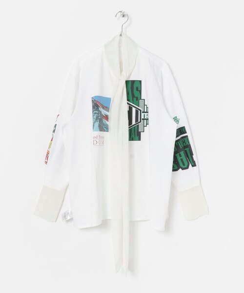THE GOODLAND MARKET（ザグッドランドマーケット）の「SREU　リバーシブルタイカラーブラウス（シャツ/ブラウス・レディース・BLACK2/WHITE/BLACK・M）」の7枚目の写真