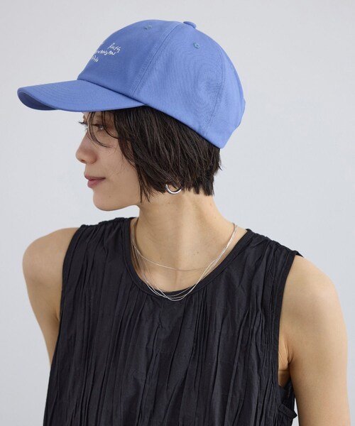 ADAM ET ROPE'（アダムエロペ）の「【LY（エルワイ）】Letter cap（キャップ・レディース・サックス/イエロー系・F）」の7枚目の写真