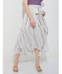 MERCURYDUO | 楊柳シフォンティアードグラデスカート(スカート)